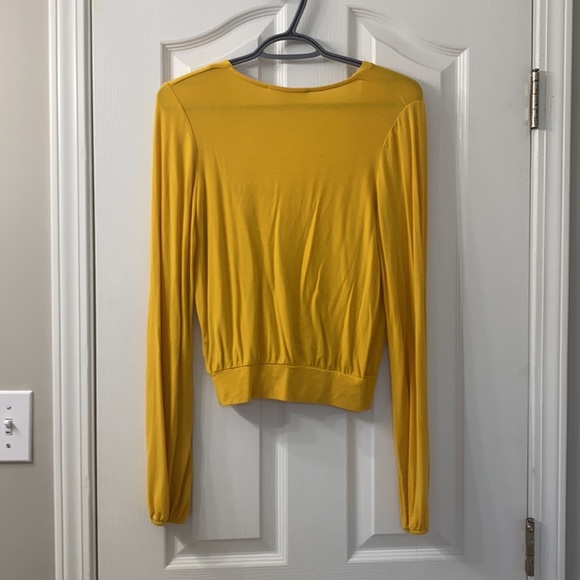 Yellow Plunge Top - Picture 2 of 2